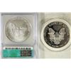 Image 2 : 2001-W PROOF AMERICAN SILVER EAGLE AND