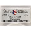 Image 3 : 2008-D OKLAHOMA QUARTER PCGS MS68 SATIN FINISH