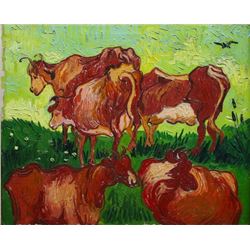 Van Gogh - Les Vaches By Van Gogh