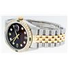 Image 4 : Rolex Mens 2 Tone Brown Diamond & Emerald Oyster Perpetual Datejust Wristwatch