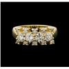 Image 2 : 14KT Yellow Gold 1.28 ctw Diamond Ring