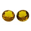 Image 1 : 10.16 ctw.Natural Round Cut Citrine Quartz Parcel of Two