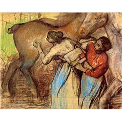 Edgar Degas - Two Women Washing Horses