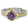 Image 9 : Rolex Ladies 2 Tone YG/SS Purple Diamond & Ruby Oyster Perpetaul Datejust Wristw