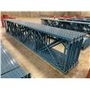 Image 2 : 10 BAYS OF BLUE 20' MASTORACK INDUSTRIAL PALLET RACKING WITH 3,  8' SHELVES PER BAY