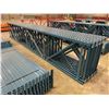 Image 2 : 10 BAYS OF BLUE 20' MASTORACK INDUSTRIAL PALLET RACKING WITH 3,  8' SHELVES PER BAY