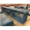 Image 2 : 10 BAYS OF BLUE 20' MASTORACK INDUSTRIAL PALLET RACKING WITH 3,  8' SHELVES PER BAY
