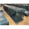 Image 2 : 10 BAYS OF BLUE 20' MASTORACK INDUSTRIAL PALLET RACKING WITH 3,  8' SHELVES PER BAY