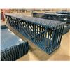 Image 2 : 10 BAYS OF BLUE 20' MASTORACK INDUSTRIAL PALLET RACKING WITH 3,  8' SHELVES PER BAY