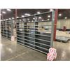 Image 2 : 9 BAYS OF GREY METAL 12"D X 99"H ADJUSTABLE INDUSTRIAL PARTS SHELVING, 10 SHELVES PER BAY