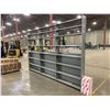 Image 2 : 11 BAYS OF GREY METAL 9"D X 99"H ADJUSTABLE INDUSTRIAL PARTS SHELVING, 8 SHELVES PER BAY