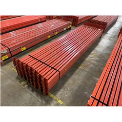 30 - ORANGE REDIRACK 10' X 4" INDUSTRIAL PALLET RACKING CROSSBEAMS