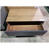 Image 2 : NEW IN BOX MARLOWE WALNUT+GREY COMBINED TV CABINET 800X450X390MM RETAIL $495