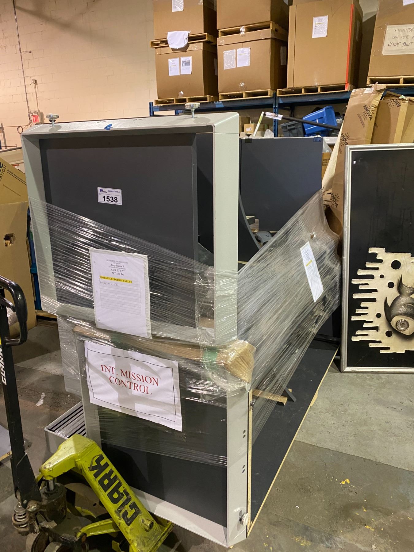 PALLET OF MISSION CONTROL PROP DESKS - Able Auctions