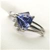 Image 2 : 10K TANZANITE (0.8CT) DIAMOND (0.09CT) RING