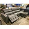 Image 2 : LEATHER SECTIONAL SOFA WITH ELECTRIC RECLINER & ADJUSTABLE HEADRESTS