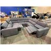 Image 2 : LARGE ELECTRIC RECLINING 6 PIECE SECTIONAL SOFA WITH ADJUSTABLE HEADRESTS