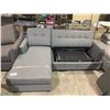 Image 2 : SECTIONAL SOFA SET WITH HIDE-A-BED MISSING CUSHION WITH MISMATCHED CUSHION