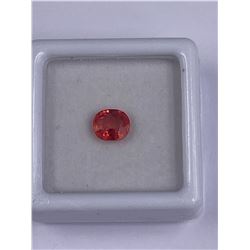 PADPARADSCHA SAPPHIRE 1.03CT, 6.2 X 5.5 X 3.1MM, COLOR ORANGE, SHAPE OVAL, CLARITY VS, LUSTER