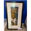 Image 1 : FRAME & SIGNED LEP 7/12 BY HEATHER ASTON TITLED "COPPER LILY 2" RETAIL $225
