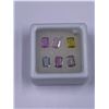 Image 1 : UNIQUE FANCY SAPPHIRE 2.60CT/6PCS 6.00 X 4.00MM, COLOR PINK, WHITE, YELLOW, EMERALD CUT, CLARITY