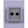 Image 1 : PRECIOUS BLACK SPINEL 2 PIECES 2.10CT, LOOKS LIKE BLACK DIAMONDS, BLACK COLOR, BRILLIANT ROUND CUT,