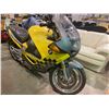 Image 2 : 1998 BMW K1200RS MOTORCYCLE, YELLOW, GAS, VIN#WB10544AXWZA23608, TMU, ODOMETER READS 0, OOP HAS BC