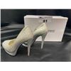 Image 2 : GIANMARCO LORENZI HEELS (DAMAGED) SIZE 5.5 IN BOX