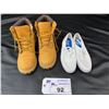Image 2 : PAIR OF KEDS CANVAS SHOES SIZE 6.5 AND TIMBERLAND BOOTS SIZE 5.5