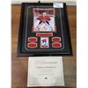 Image 1 : FRAMED & SIGNED WITH COA PHOTO OF CAREY PRICE WITH UPPER DECK HOCKEY CARD