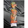 Image 1 : EAGLE AND SOLOMONS CREST CARVING WITH OPAL EYES SIGNED BY RUSSELL WILLIAMS 1995