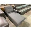 Image 2 : GREY CHAISE LOUNGE PARTIAL SECTIONAL SOFA