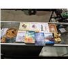 Image 1 : ASSORTED BOOKS, WOODEN TRAY & BLOCKS (SET DEC ITEMS)