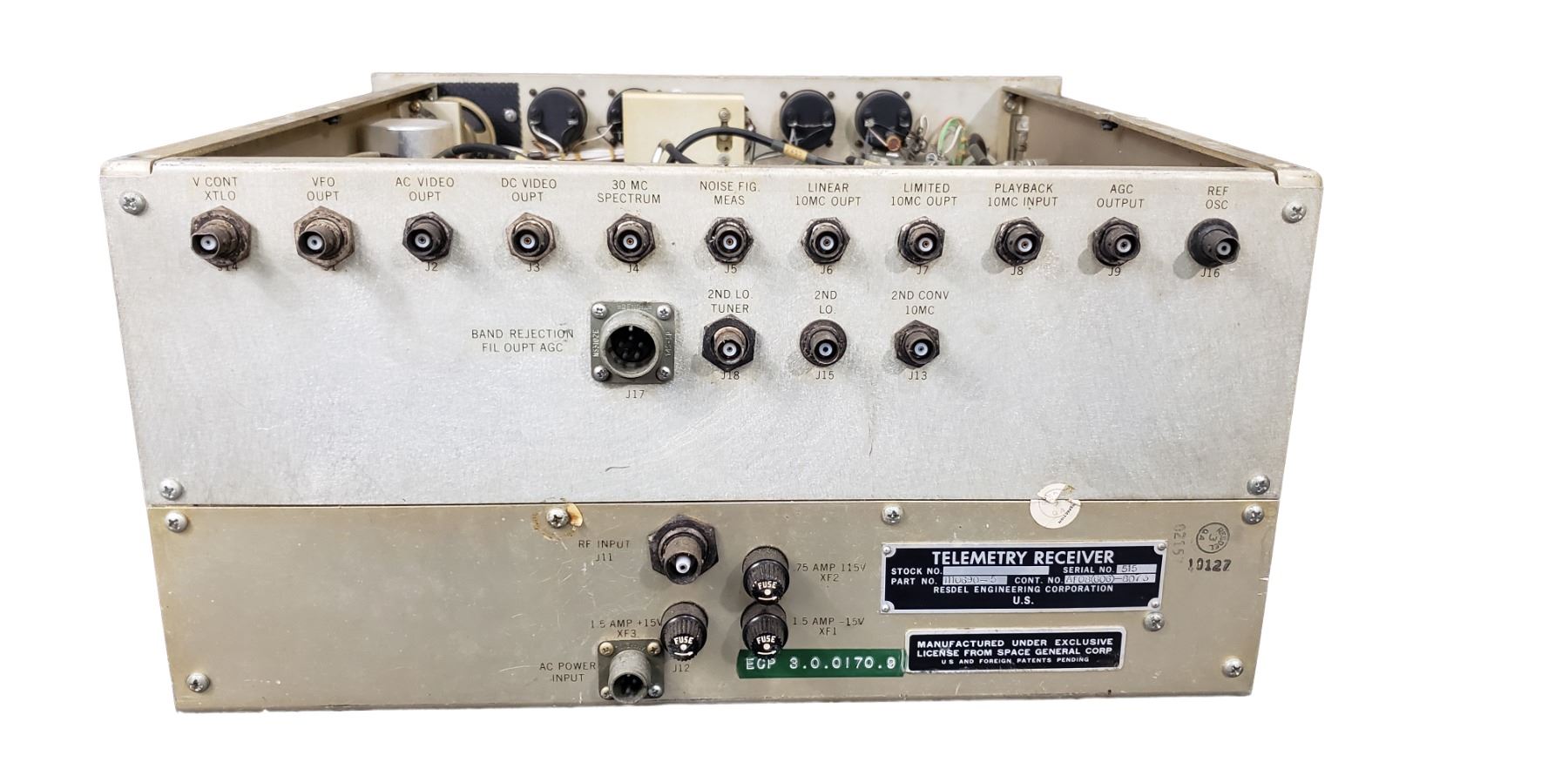 NASA APOLLO TELEMETRY RECEIVER