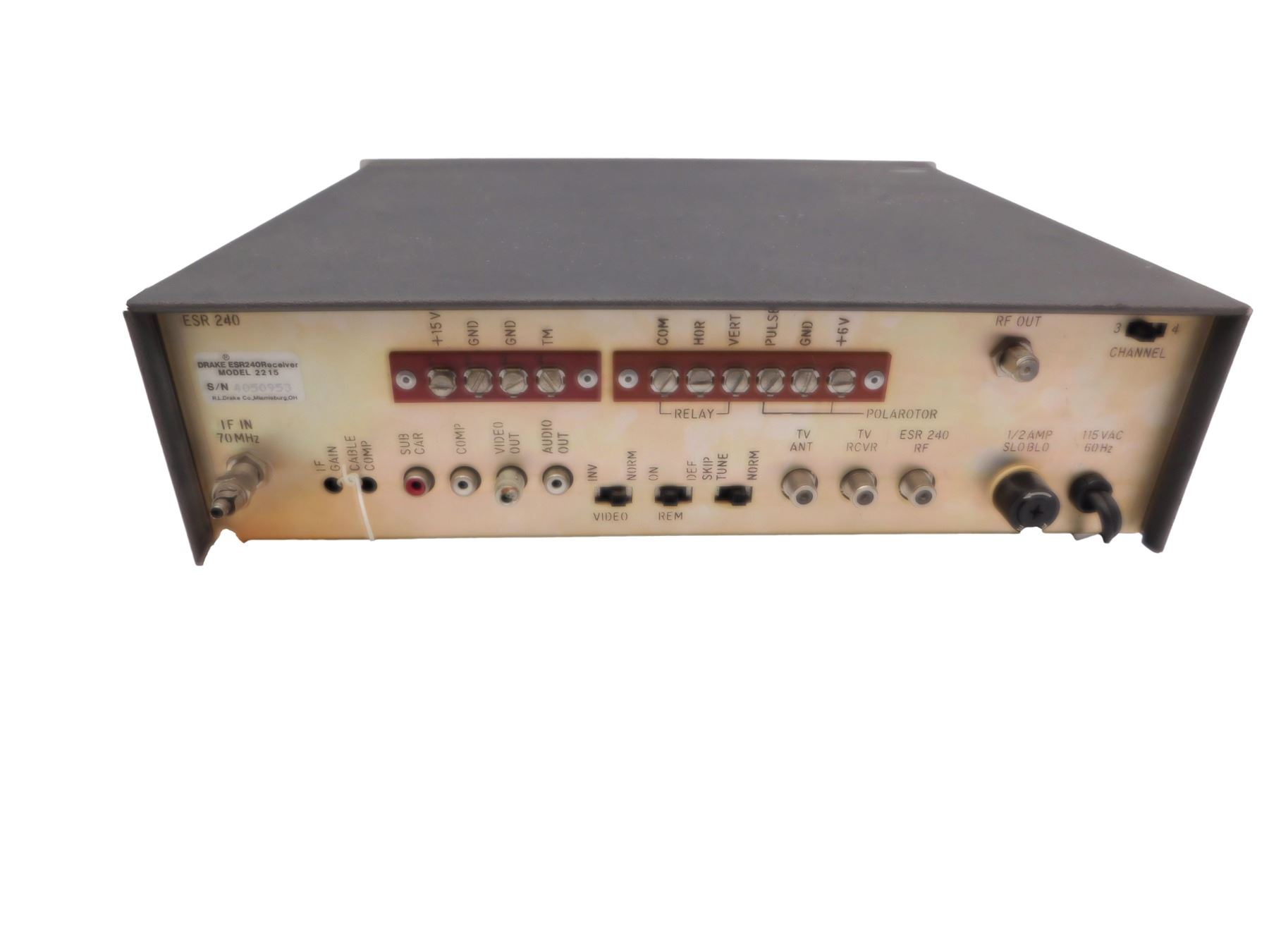 NASA USED DRAKE ESR 240 EARTH STATION RECEIVER WORKING