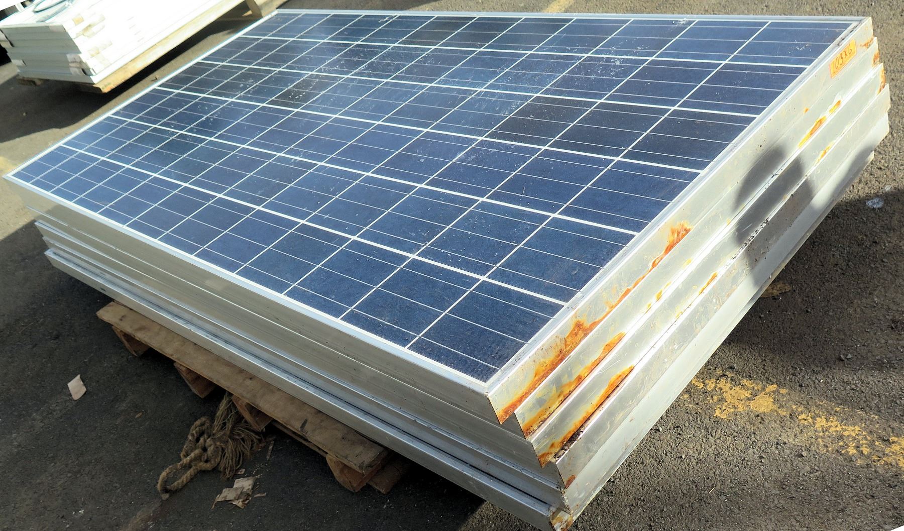 Qty 6 Hyundai Photovoltaic Module Solar Panels STC(1000W/m)