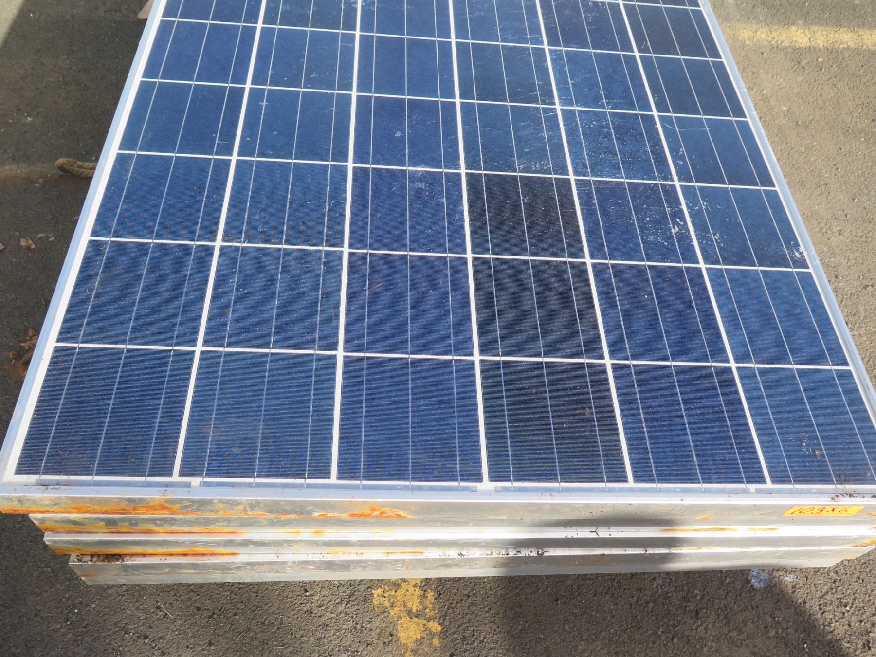 Qty 6 Hyundai Photovoltaic Module Solar Panels STC(1000W/m)