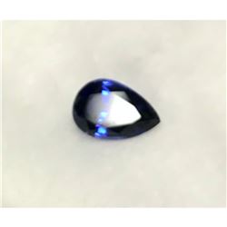 1.7ct Ceylon Blue Pear Cut BiancoÂ® Sapphire Simulant Gemstone