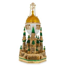 Moscow Kremlin Royal Russian Musical Trinket Box Egg