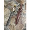 Image 2 : Custom Damascus Steel Stag Horn Hunting Dagger Knife