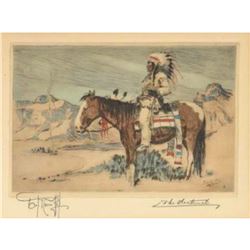 Joseph Knowles, "The Sentinel", Limited Edition Drypoint Etching