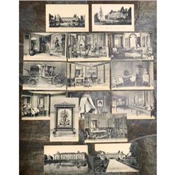 Early 1900's Grand Tour Postcards, Chateau de Malmaison, Paris France, Napoleon