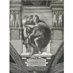 Vintage c1920â€™s Half-tone Print, #297 Delphic Sibyl