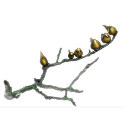Birds On A Branch Signed Bronze Sculpture