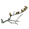 Image 1 : Birds On A Branch Signed Bronze Sculpture