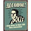 Image 1 : Alcohol Viintage Style Metal Pub Bar Sign
