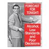 Image 1 : Forecast For Tonight Metal Pub Bar Sign