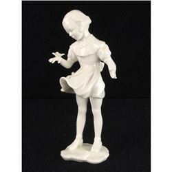 Vintage Hutschenreuther Hans Achtziger Germany Butterfly Girl Porcelain Figurine