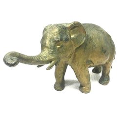 Antique Early 1900's GCK Co. NY Spelter Elephant Paperweight Statue Figure