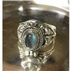 Image 2 : Rare Labradorite & Sterling Silver Poison Ring